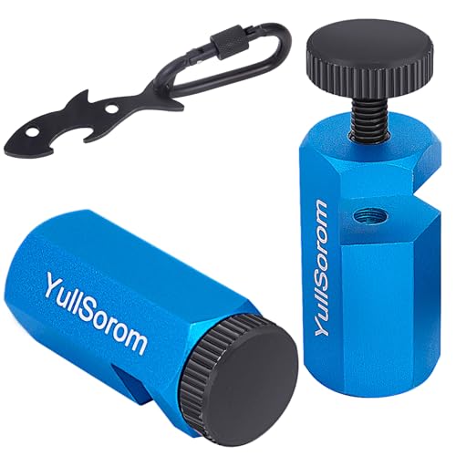 YullSorom Tall Stair Gauges for Framing Square with Holder & Carabiner Blue Kit