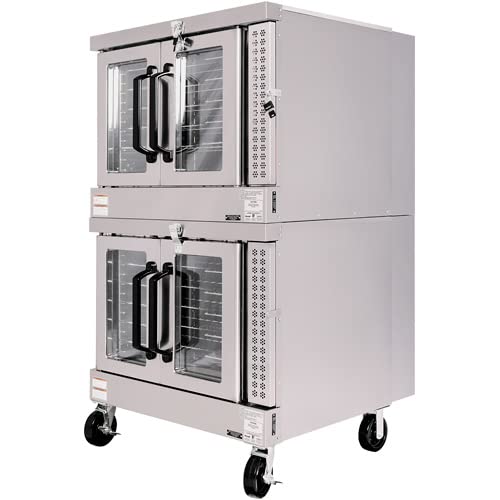 Vulcan VC44GD Double Deck Gas Convection Oven, Silver