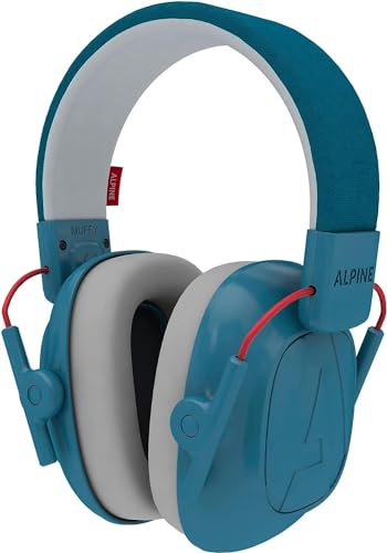 Alpine Kids Ear Muffs Blue 3-16 Years Hearing Protection Noise Cancelling
