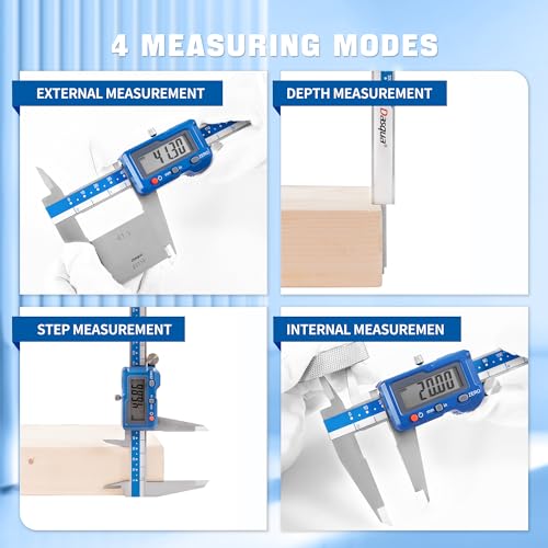 Dasqua 12”/300mm Digital Caliper, Stainless Steel Precision Measuring