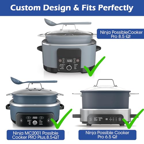 Silicone Lid Handle Cover for Ninja Foodi + Possible Cookers 6.5/8.5 Qt – Heat-Resistant Sleeve