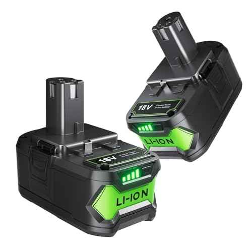 Bonadget 2Pack 8000mAh Replacement for Ryobi 18V Battery ONEPLUS+ Lithium-ion Drill Battery