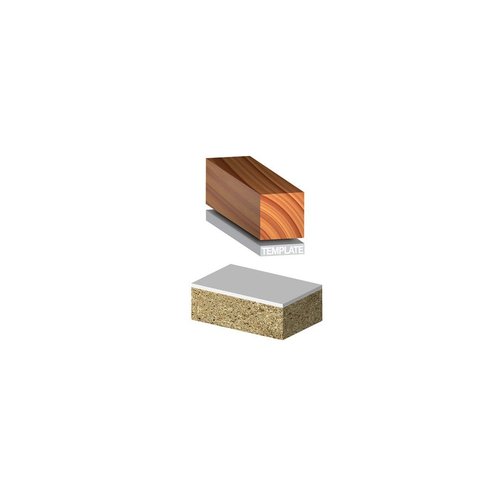 Freud Bearing Flush Trim Bit - Ideal for Trimming Laminates & Pattern Routing - 1/2" Diameter, 1/4" Shank, 24,000 Max RPM - 42-104