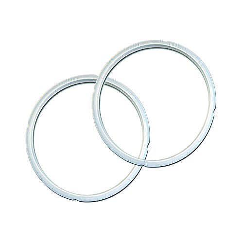 Instant Pot Sealing Rings 2-Pack for 4QT/6QT - Clear, BPA-Free Food-Grade Silicone