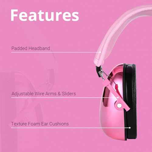 130 Gemstones Edition, Kids Ear Protection Earmuffs, Hearing Protection for Kids, One Size for 3-16 Yr Old