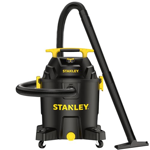 Stanley 10 Gallon Wet Dry Shop Vacuum Cleaner with 6 Peak HP & Blower