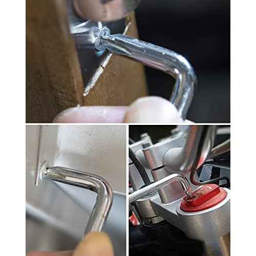 ROTATION 3pcs Offset Screwdriver Set, Head Screwdriver Set with Magnetic, Z-type Screw Drive with Philips and Flathead