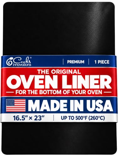 Cooks Innovations Made in USA Non-Stick Oven Liner 16.5" x 23" (Black) BPA-Free