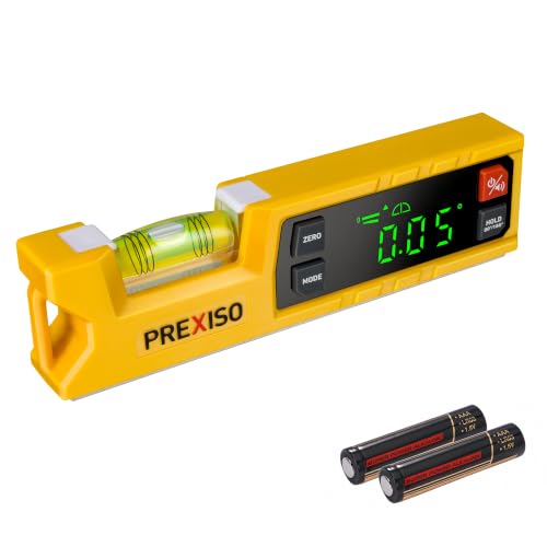 Prexiso 7-Inch Digital Level & Protractor | 0-90° & 0-180° Angle Finder
