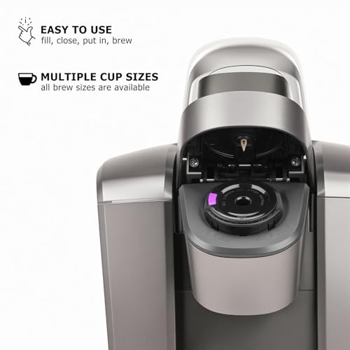 Fanativita Reusable K Cup Coffee Filters for Keurig, 2 Pack (Black) – 304 Stainless Steel