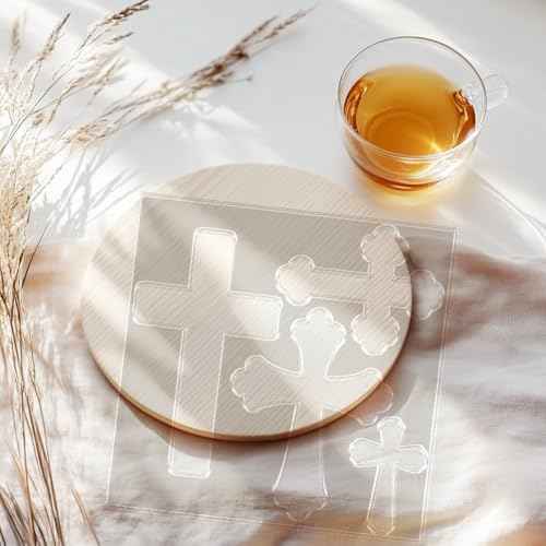 Crosses Router Template Acrylic Router Template for Woodworking Drawing Inlay Templates Charcuterie Board Decorative Templates