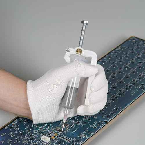 Yakamoz Effortless Solder Flux Paste Glue Gun - Precision Solder Flux Extruder Handheld Needle Solder Paste Dispenser for Electronics Soldering, Fits 10cc Soldering Flux Paste