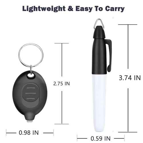 Mini LED Keychain Flashlights & Permanent Marker Pens, Badge Lights for Nurses 12 Lumen Battery Powered, Badge Reel Pen for Nurses Doctor Office Outdoor Gift (12PCS)