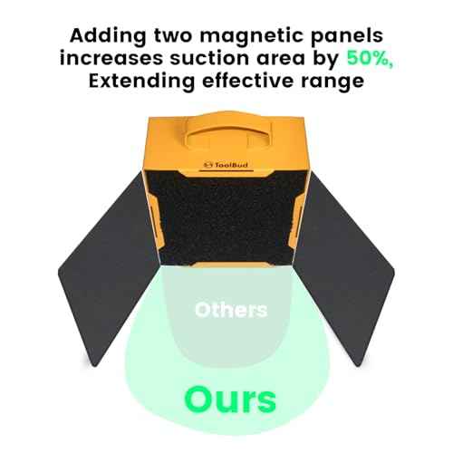 Upgraded ToolBud Solder Fume Extractor with Removable Magnetic Flaps | Portable, High-Efficiency Solder Smoke Absorber for Soldering, DIY, & Art | Compact Design for Clean Air