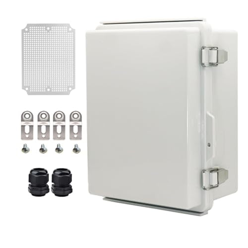 YETLEBOX Outdoor Waterproof Electrical Junction Box IP67 Grey 8.66"x6.69"x4.33"