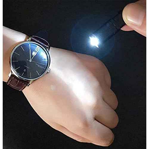 e1 Smallest Keychain Flashlight Micro Tiny Mini Keychain Light Long-Lasting Safety Light for Everyday Carry Emergencies Outdoor Dog Walking Hiking Camping Nice Gift for Parents Kids