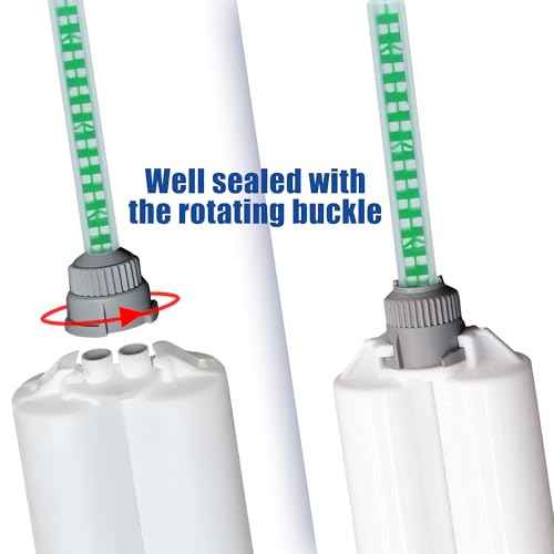 20 PCS Epoxy Mixing Nozzle Adhesive Mixing Nozzle Tip for Resin Adhesive Cartridges 50ml (1:1 & 2:1 Ratio)