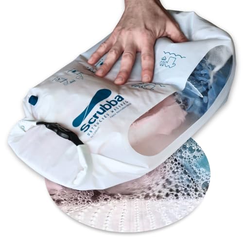 Scrubba Travel Wash Bag - Portable 5 oz Laundry Cleaner with Washboard Technology