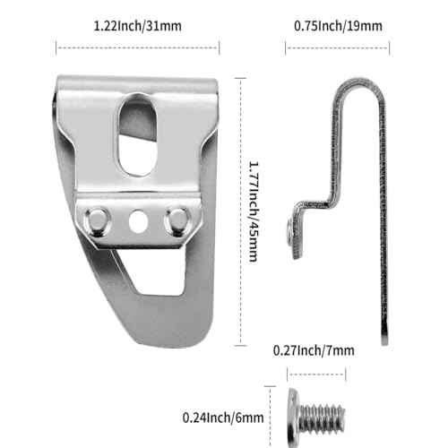 10 Packs Belt Clip 42-70-2653 Hook Compatible with Milwaukee M18 Impact Driver Hammer Drill For Work Tool 2604-20, 2797-22,2604-22CT,2604-22