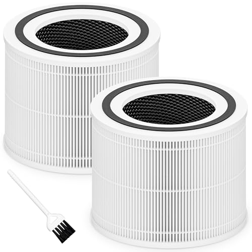 Funmit White 2-Pack Core 300 Replacement Air Purifier Filters for LEVOIT 300 Series