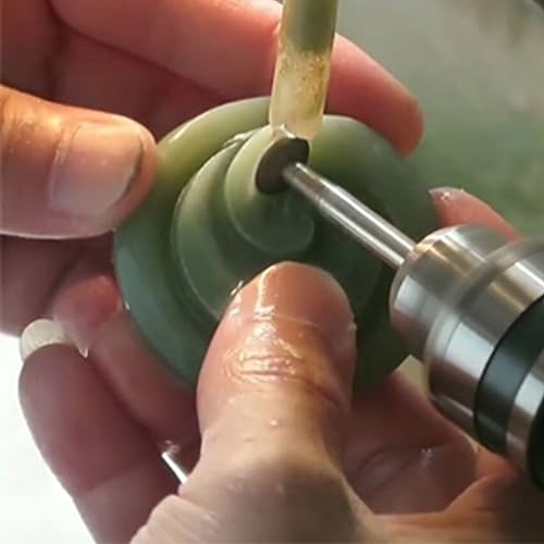 ?????? ???? 7 Pcs T Shape Diamond Burr - 1/8'' Shank Mini Channel Carving Diamond Burs Stone Carving Bits for Rotary Tools Includes Dremel