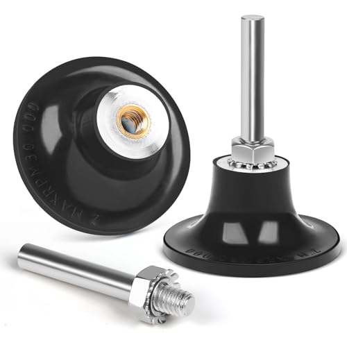 2 Pack 2 inch Die Grinder Sanding Disc and 1/4 Shank, Grinder Holder for Roloc, Quick Change Disc Holder Accessories Polishing Scrub, and Surface Conditioning Tool