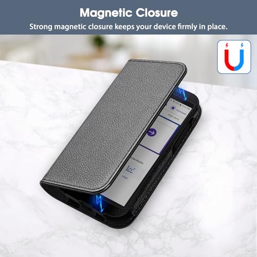 MEDMAX Black PU Leather Protective Case for Omnipod 5 with Dexcom G7 Cutout