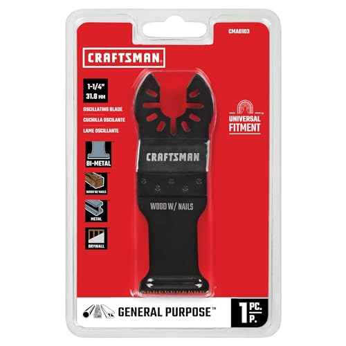 CRAFTSMAN Bi-Metal Oscillating Tool Blade for Wood and Metal, 1 1/4 Inch (CMAO103)