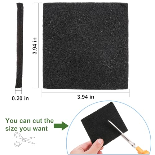 Pocurhi 15 Pack Activated Charcoal Trash & Compost Bin Odor Filter Refills 3.9 x 3.9 in