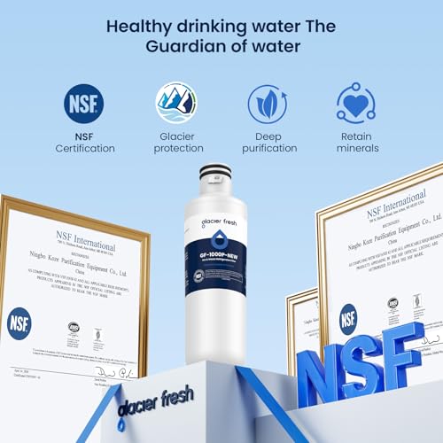 GLACIER FRESH 3+3 Pack Refrigerator Water & Air Filter Replacement Set – LT1000PC & LT120F Compatible