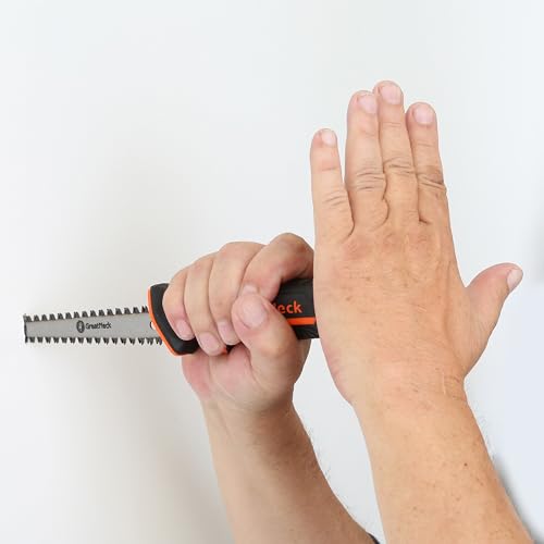 GreatNeck 74030 6 Inch Double-Edged Jab Saw, Drywall Saw, Wallboard Tools, Anti-Slip Rubber Handle, Fast and Efficient Multi-Directional Wall Cutting Tools