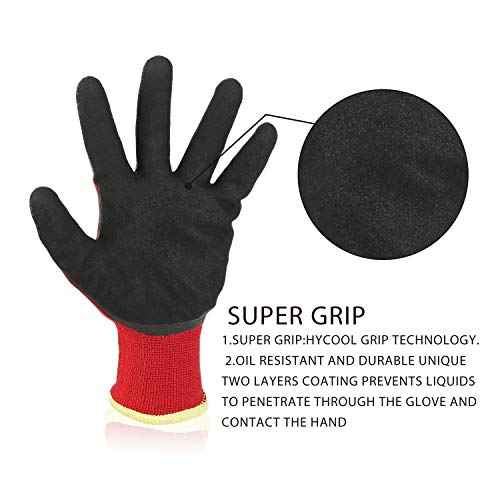 Winter Work Gloves - Double Coated Waterproof Oil-Proof work gloves 1 pair