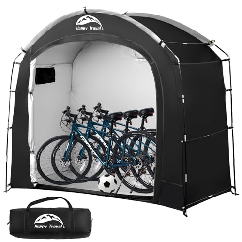 Happy Travel 7.3x2.7x6.1ft Waterproof Bicycle Storage Shed for 2 Bikes