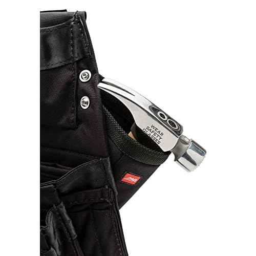 Diamondback Padded Hammer Holster for Tool Belt - Left or Right Handed Holder - 14"x6"x2.25" (Black)