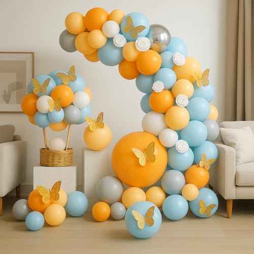 12 PCS 3D Butterfly Wall Decor Stickers ? Removable Metallic Paper Decoration with Adhesive Dots for Bedroom, Living Room, Nursery, Party, Wedding, and Classroom