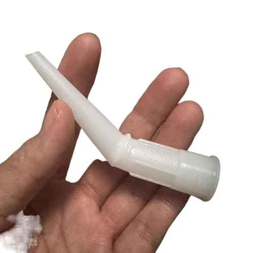 10 Pack Sausage Caulk Gun Angle Nozzle Replacement Curved Caulking Nozzles Tips for Manual Sausage Caulking Gun 10 oz Cartridge Sealants Adhesive Waterproof Caulk & Seal Silicone Sealant