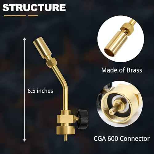 Brass MAPP Torch Pencil Flame (Torch Only)