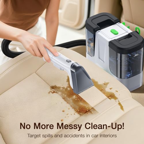 LABIGO Deep Black & White Carpet Cleaner Machine - Portable Rug & Upholstery Extractor