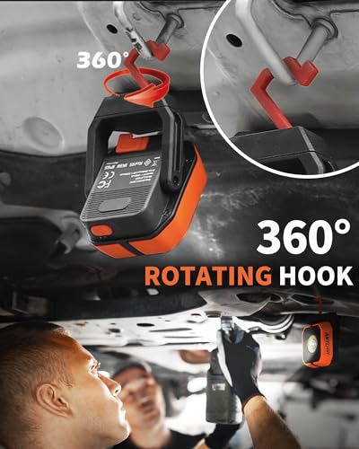 Anylight Orangey Magnetic Rechargeable Work Light with 4 Modes & 150° Rotation