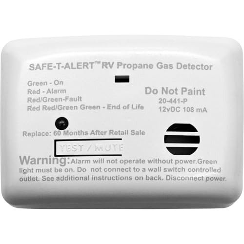 Safe T Alert 20 Series Propane Gas Alarm - Surface Mount, 12V RV Safety Device