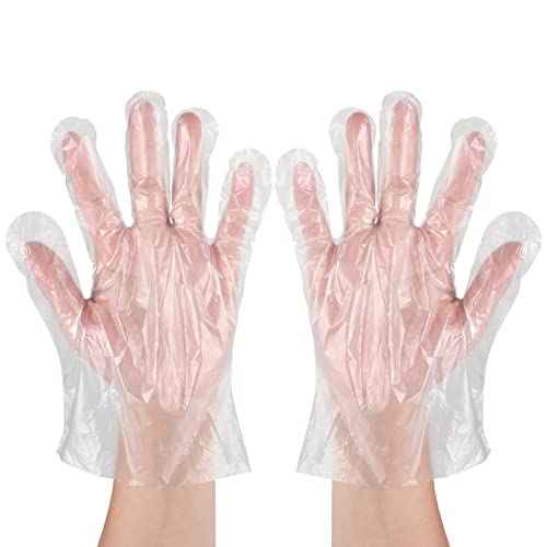 Disposable Food Prep Gloves - 500 PCS Disposable Plastic Gloves forFood Safe , Food Handling, Cooking£¬One Size Fits Most