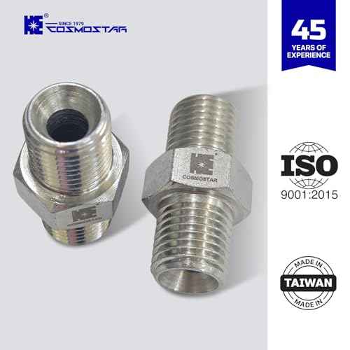 Cosmostar 1/4" x 1/4" Hose Fitting for Connecting 1/4" Airless Paint Hoses, Compatible with 243025-3 pcs(NGG0404S-3P)