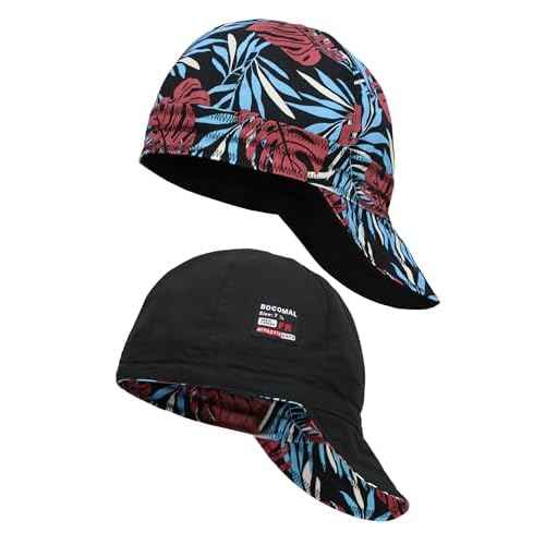 BOCOMAL Welding Cap Flame Resistant CAT2 Midweight Printed 6 Pannel Welder Caps-2 Pack