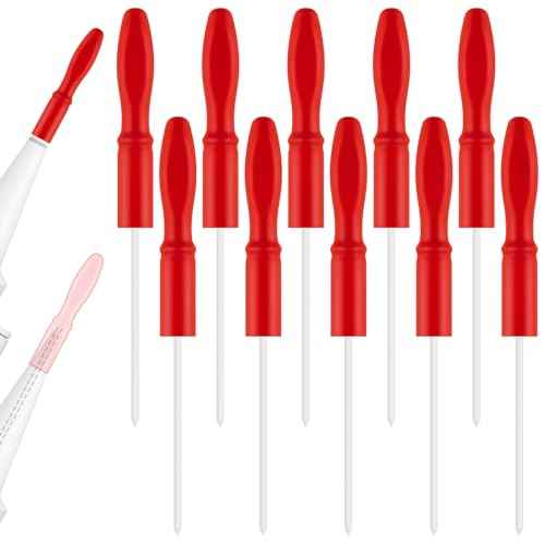 Gisafai 10 Pcs Caulk Tube Caps Reusable Caulk Saver Tube Sealer Caps Finishing Tool for Sealing and Preserving Open Universal Prevent Drying (Red)