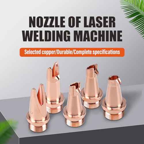 Laser Welding Nozzle 5 Pcs Laser Welder Nozzle Tip Kit Copper Nozzles M16 H35 Cutting Nozzles for Portable Laser Welding Gun Laser Welder Head Laser Welding Machine Wire Feeding