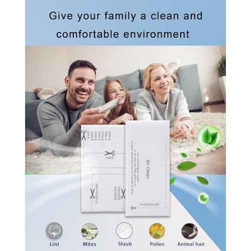 6 Pack AirClean Filters and Motor Protection Filters Replacement Parts for Miele Vacuum Compact C1 C2, Complete C1 C2 C3, Classic C1, Dynamic U1, S200-S899, S2000-S8999