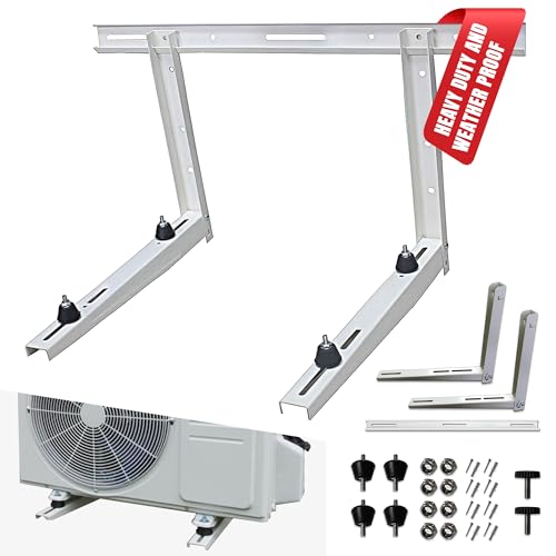 300 lbs Ductless HVAC Mini Split Wall Mounting Bracket - Supports 9K-36K BTU