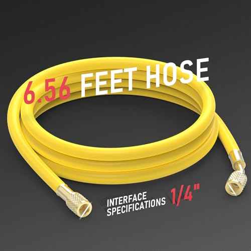 YESWELDER Nitrogen Regulator with Hose, 0-600 PSI and 0-4000PSI Output Pressure, CGA580 Inlet Connection and 1/4" male flare fitting