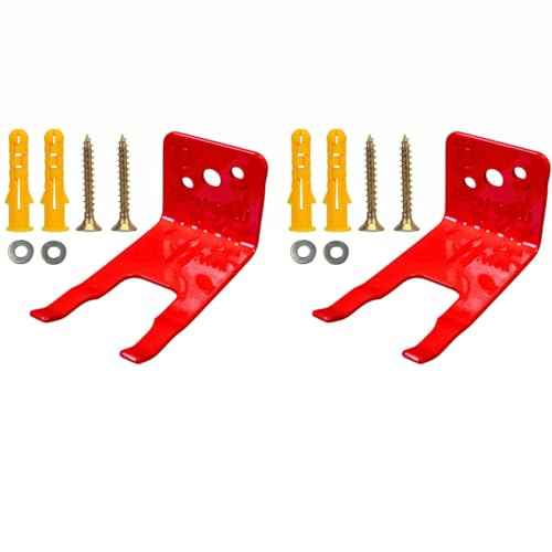 Universal Fire Extinguisher Bracket, Fire Extinguisher Mounts & Brackets is Fits Extinguishers from 5 to 15 lbs, Slot Diameter 1 to 1.25 Inches, Holder for Dry Chemical and Water Extinguishers. (2)
