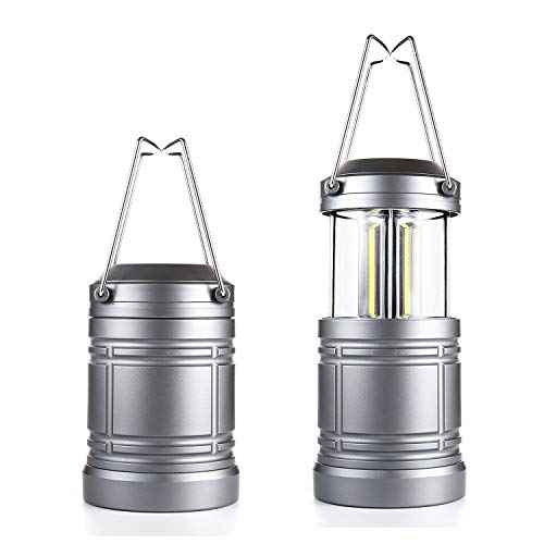 2 Pack Camping Lantern 500 Lumens Collapsible Portable LED Lantern for Emergency, Hurricane, Storms, Outage